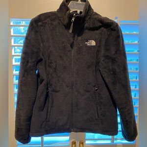 North Face Black Fleece Zip Jacket / Coat